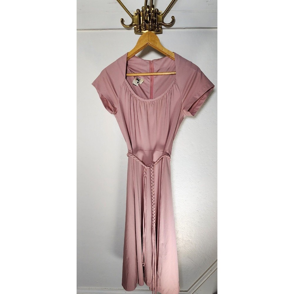 Vintage JT Jody of California Dress Rose Color Braided Belt size 4